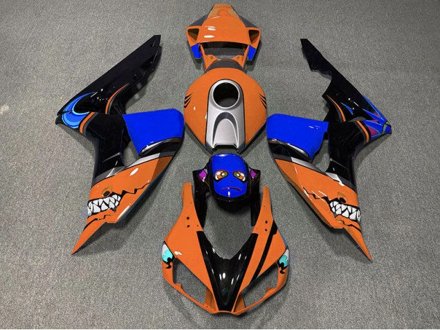 06-07 Squalo Arancione CBR1000RR Carena Moto 06-07 Squalo Arancione CBR1000RR Carena Moto