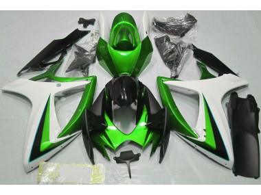 06-07 Verde & Bianco GSXR 600-750 Carena Moto