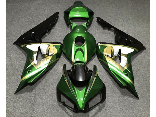 06-07 Verde & Oro CBR1000RR Carena Moto 06-07 Verde & Oro CBR1000RR Carena Moto