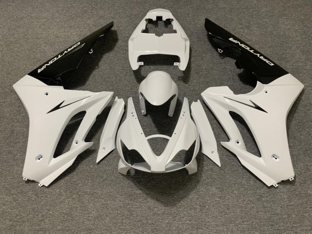 06-08 Bianco Lucido & Nero Daytona 675 Carena Moto 06-08 Bianco Lucido & Nero Daytona 675 Carena Moto