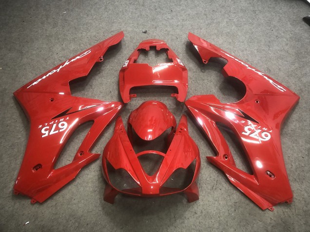 06-08 Rosso Con Decalcomanie Bianche Daytona 675 Carena Moto 06-08 Rosso Con Decalcomanie Bianche Daytona 675 Carena Moto
