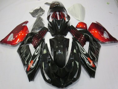 06-11 Nero Fiamma Rosso ZX14R Carena Moto