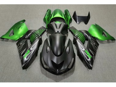 06-11 Nero Opaco & Verde ZX14R Carena Moto
