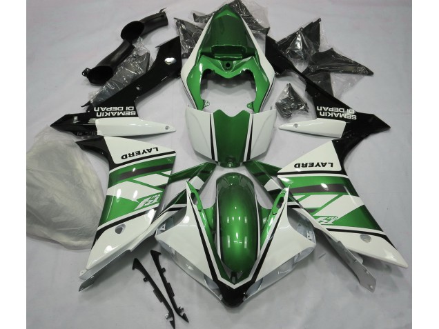 07-08 Bianco Lucido & Verde R1 Carena Moto 07-08 Bianco Lucido & Verde R1 Carena Moto