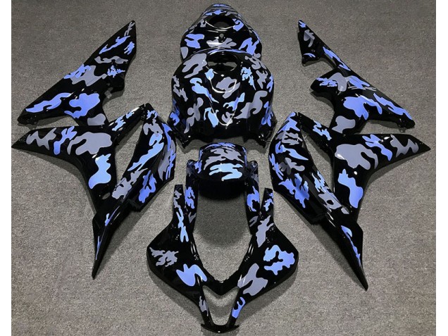 07-08 Blu & Grigio Mimetico CBR600RR Carena Moto 07-08 Blu & Grigio Mimetico CBR600RR Carena Moto