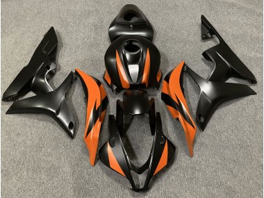 07-08 Design Nero Opaco & Arancione CBR600RR Carena Moto