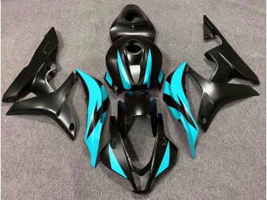 07-08 Design Nero Opaco & Ciano CBR600RR Carena Moto