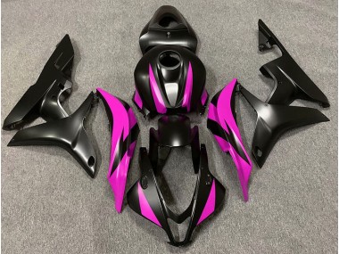 07-08 Design Nero Opaco & Rosa CBR600RR Carena Moto