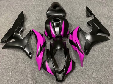 07-08 Design Nero Opaco & Rosa CBR600RR Carena Moto