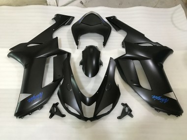 07-08 Logo Nero Opaco & Blu ZX6R Carena Moto