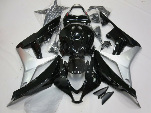 07-08 Nero Lucido & Argento CBR600RR Carena Moto 07-08 Nero Lucido & Argento CBR600RR Carena Moto