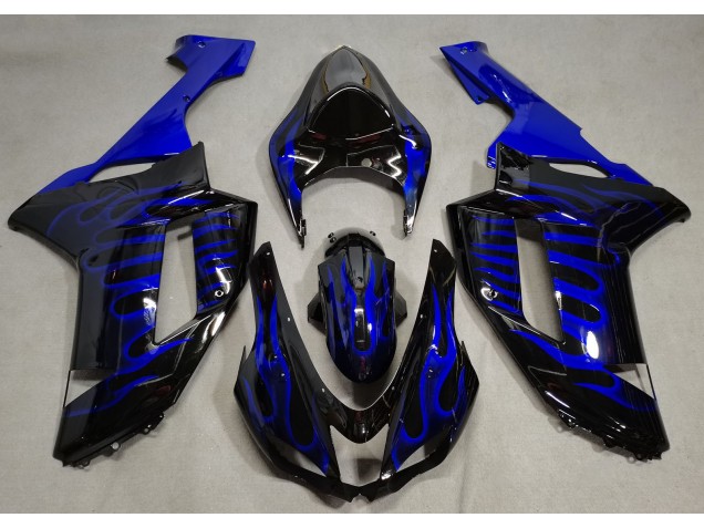 07-08 Nero Lucido & Blu Fiamma ZX6R Carena Moto