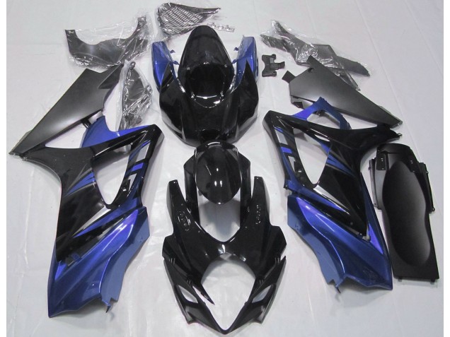 07-08 Nero Lucido & Blu GSXR 1000 Carena Moto 07-08 Nero Lucido & Blu GSXR 1000 Carena Moto