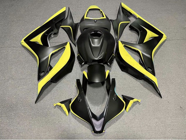 07-08 Nero Opaco & Giallo CBR600RR Carena Moto 07-08 Nero Opaco & Giallo CBR600RR Carena Moto