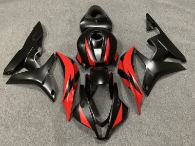 07-08 Nero Opaco & Rosso CBR600RR Carena Moto