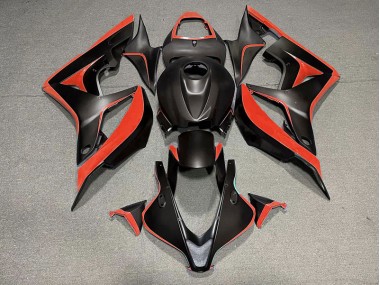 07-08 Nero Opaco & Rosso CBR600RR Carena Moto