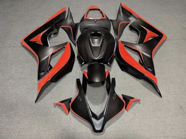 07-08 Nero Opaco & Rosso CBR600RR Carena Moto