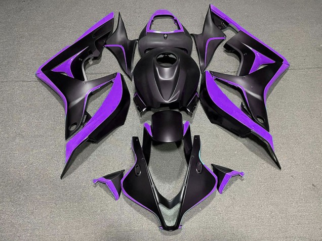 07-08 Nero Opaco & Viola CBR600RR Carena Moto 07-08 Nero Opaco & Viola CBR600RR Carena Moto