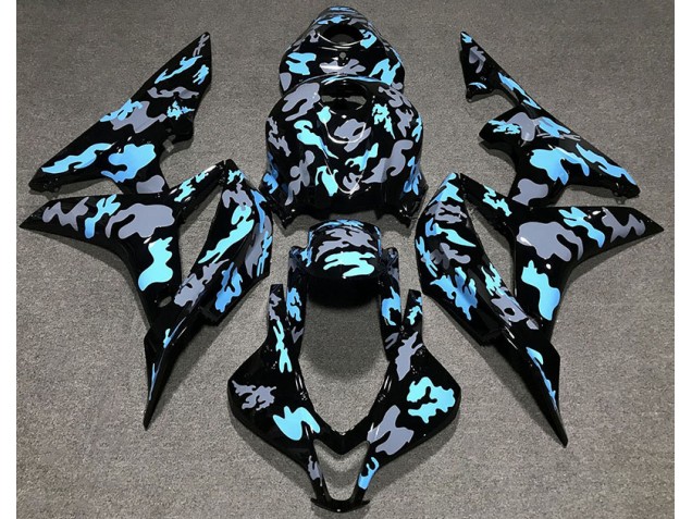 07-08 Personalizzato Camo Blu CBR600RR Carena Moto 07-08 Personalizzato Camo Blu CBR600RR Carena Moto