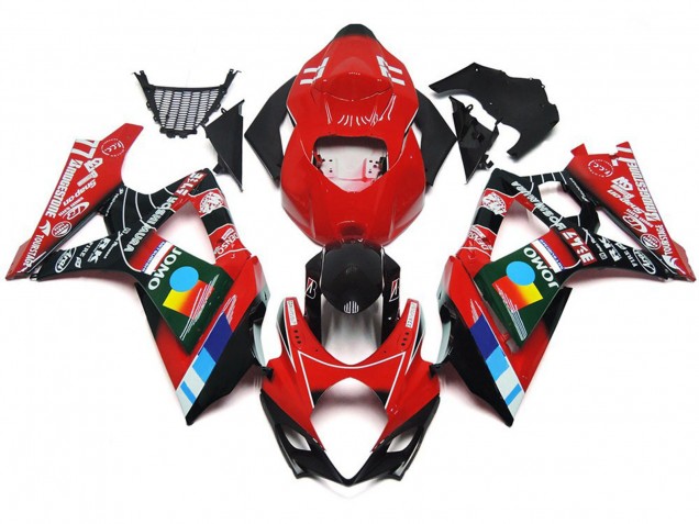 07-08 Rosso Lucido Multicolore GSXR 1000 Carena Moto 07-08 Rosso Lucido Multicolore GSXR 1000 Carena Moto