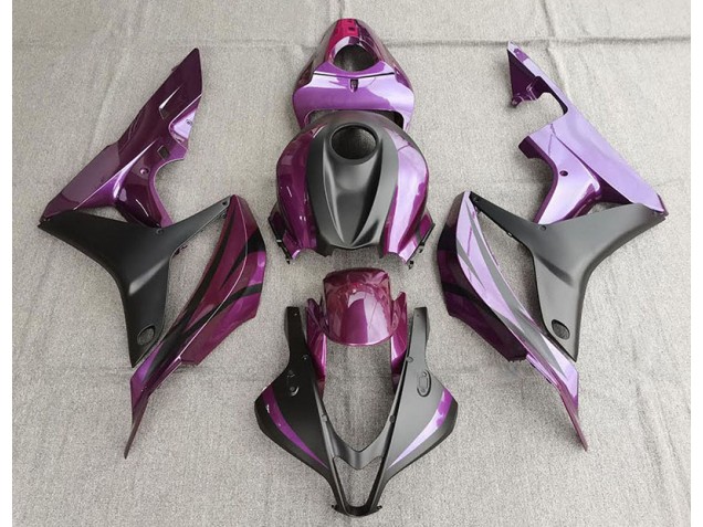 07-08 Viola & Nero Opaco CBR600RR Carena Moto 07-08 Viola & Nero Opaco CBR600RR Carena Moto