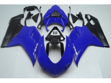 07-14 Blu Lucido & Nero Ducati 848 1098 1198 Carena Moto