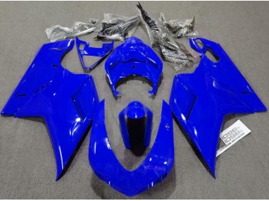 07-14 Blu Lucido Semplice Ducati 848 1098 1198 Carena Moto