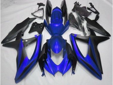 08-10 Blu Opaco Senza R GSXR 600-750 Carena Moto