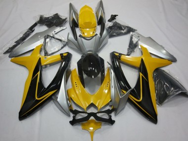 08-10 Giallo Nero & Argento GSXR 600-750 Carena Moto