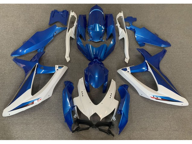 08-10 OEM Stile Blu & Bianco GSXR 600-750 Carena Moto 08-10 OEM Stile Blu & Bianco GSXR 600-750 Carena Moto