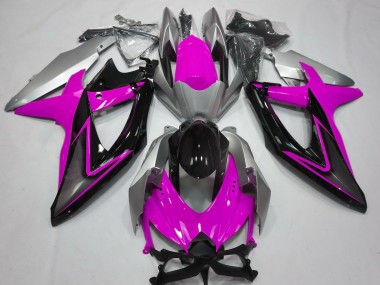 08-10 Rosa & Argento GSXR 600-750 Carena Moto