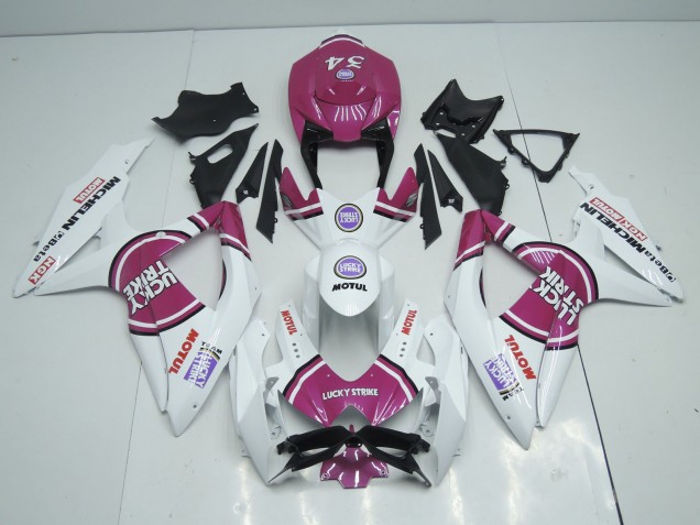 08-10 Rosa Lucky Strike GSXR 600-750 Carena Moto 08-10 Rosa Lucky Strike GSXR 600-750 Carena Moto