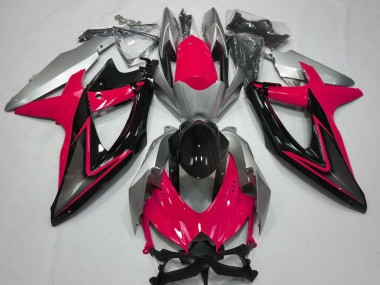 08-10 Rosso & Argento GSXR 600-750 Carena Moto