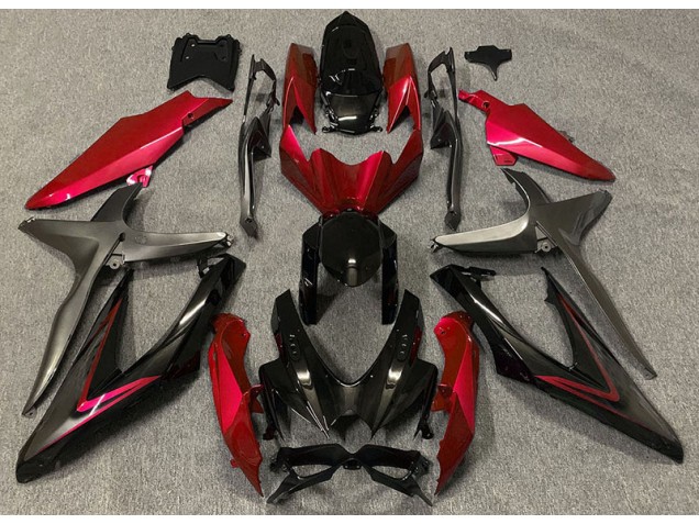 08-10 Rosso Lucido & Verde R GSXR 600-750 Carena Moto 08-10 Rosso Lucido & Verde R GSXR 600-750 Carena Moto
