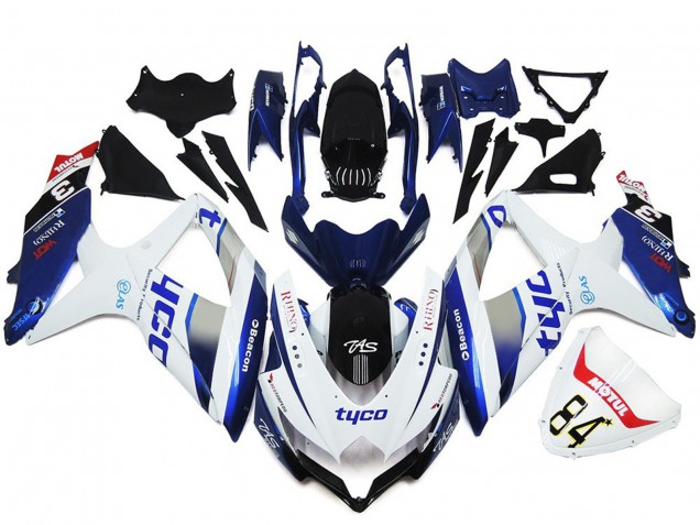 08-10 Tyco Stile Personalizzato Lucido GSXR 600-750 Carena Moto 08-10 Tyco Stile Personalizzato Lucido GSXR 600-750 Carena Moto