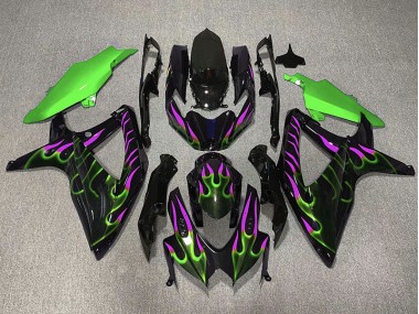 08-10 Verde & Magenta Fiamma GSXR 600-750 Carena Moto