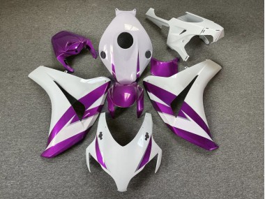 08-11 Finiture Bianche & Viola Lucide CBR1000RR Carena Moto