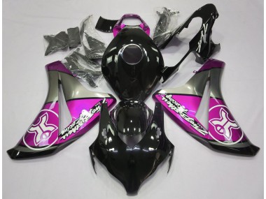 08-11 Rosa Su Nero Personalizzato CBR1000RR Carena Moto
