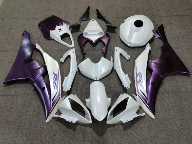 08-16 Bianco Opaco & Viola R6 Carena Moto
