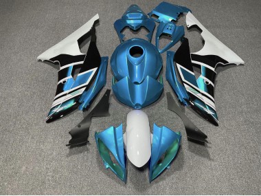 08-16 Stile Azzurro Bianco & Nero OEM R6 Carena Moto