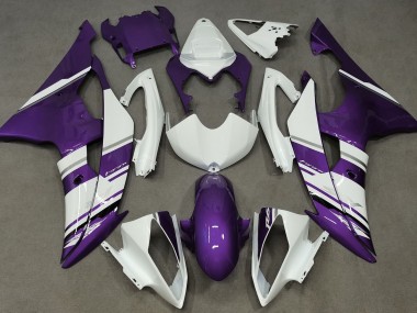 08-16 Stile Bianco Lucido & Viola OEM R6 Carena Moto