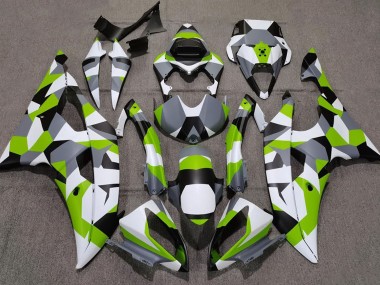 08-16 Verde Chiaro Camo Tinta Unita R6 Carena Moto