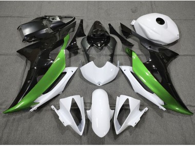 08-16 Verde Personalizzato In Bianco & Nero R6 Carena Moto