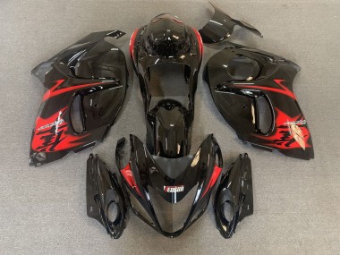 08-20 Nero Lucido Con Loghi Rossi GSXR 1300 Carena Moto
