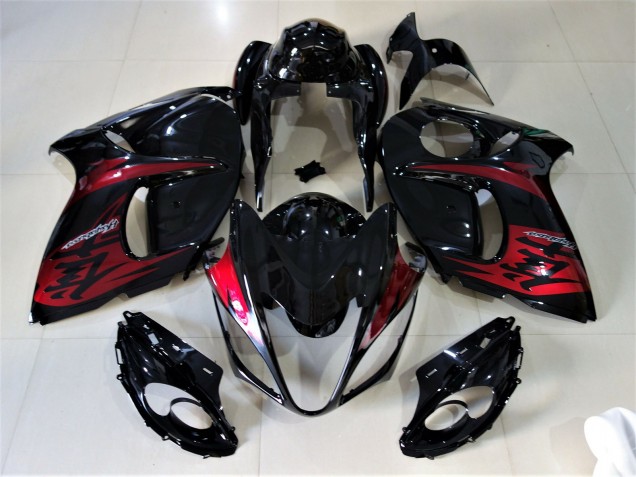 08-20 Nero Lucido & Rosso Caramello GSXR 1300 Carena Moto