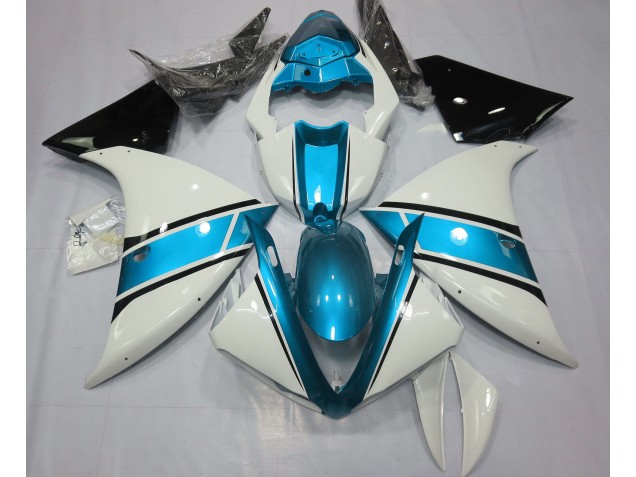 09-11 Bianco Lucido & Azzurro R1 Carena Moto 09-11 Bianco Lucido & Azzurro R1 Carena Moto