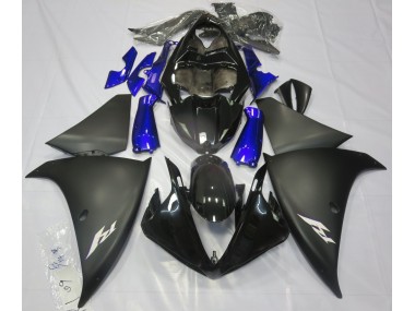 09-11 Nero Opaco & Blu R1 Carena Moto