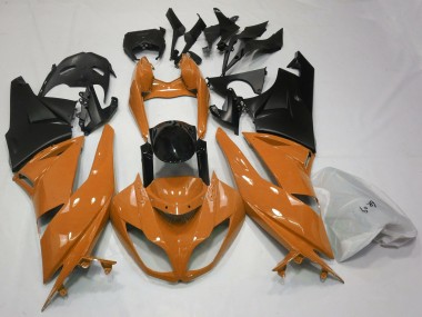 09-12 Arancione Lucido & Nero ZX6R Carena Moto