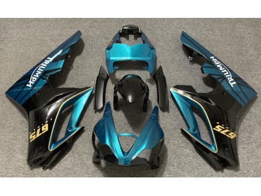 09-12 Azzurro Lucido & Nero Daytona 675 Carena Moto