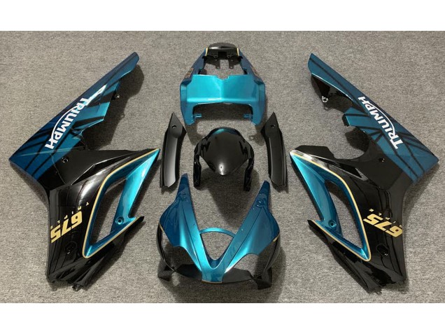 09-12 Azzurro Lucido & Nero Daytona 675 Carena Moto 09-12 Azzurro Lucido & Nero Daytona 675 Carena Moto